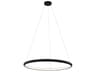 Justice Design Group Matte Black LED Round Pendant