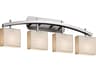Justice Design Group Porcelina 4-Light Nickel Vanity Light