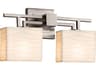 Justice Design Group Porcelina 2-Light Nickel Vanity Light