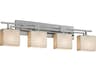 Justice Design Group Porcelina 4-Light Nickel Vanity Light