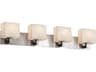 Justice Design Group Porcelina 4-Light Nickel Vanity Light