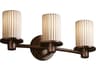 Justice Design Group Limoges 3-Light Bronze Vanity Light