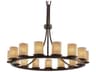 Justice Design Group Limoges 15-Light Bronze Cylinder Chandelier