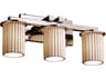 Justice Design Group Limoges 3-Light Nickel Vanity Light