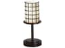Justice Design Group Wire Glass Dakota Black Table Lamp