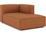 Unique Furniture Beacon Bjorn Rust Orange Upholstered Chaise