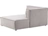 Unique Furniture Beacon Gray Upholstered Chaise