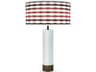 jefdesigns Weave Printed Thad White Buffet Lamp