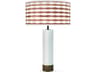 jefdesigns Weave Printed Thad White Buffet Lamp