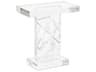 John Richard Mark McDowell Rectangular Glass Clear End Table