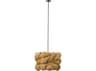 Jamie Young Anguilla 3-Light Natural Brown Drum Round Chandelier