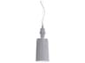 Karman Alibababy 1-Light Glossy White Cylinder Mini Pendant