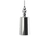 Karman Alibaglass 1-Light Chrome Cylinder Mini Pendant