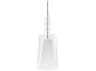 Karman Alibaglass 1-Light Transparent Clear Cylinder Mini Pendant