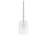 Karman Alibaglass 1-Light Transparent Clear Cylinder Mini Pendant