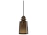 Karman Alibaglass 1-Light Bronze Cylinder Mini Pendant
