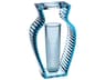 Kartell Outdoor I-shine Transparent Blue 8'' Vase