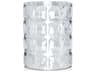 Kartell Outdoor Matelasse Crystal Transparent 9'' Vase