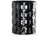 Kartell Outdoor Matelasse Black 9'' Vase