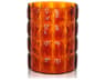 Kartell Outdoor Matelasse Amber Transparent 9'' Vase