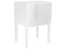 Kartell Outdoor Ghost Buster Opaque White Resin Rectangular End Table