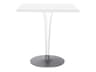 Kartell Outdoor Toptop Transparent White Square Dining Table