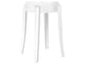 Kartell Outdoor Charles Ghost Glossy White Resin Dining Stool  (Sold in 2)