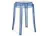 Kartell Outdoor Charles Ghost Powder Blue Resin Dining Chair  (Sold in 2)
