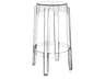Kartell Outdoor Charles Ghost Transparent Crystal Resin Counter Stool  (Sold in 2)