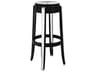 Kartell Outdoor Charles Ghost Glossy Black Resin Bar Stool  (Sold in 2)