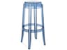 Kartell Outdoor Charles Ghost Powder Blue Resin Bar Stool  (Sold in 2)