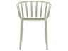 Kartell Outdoor Venice Sage Green Resin Dining Arm Chair  (Sold in 2)