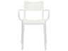 Kartell Outdoor Generic White Resin Dining Arm Chair  (Sold in 2)
