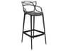 Kartell Outdoor Masters Opaque Black Resin Bar Stool