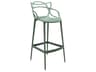 Kartell Outdoor Masters Opaque Sage Green Resin Bar Stool