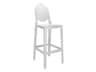 Kartell Outdoor One More Opaque White Resin Bar Stool  (Sold in 2)
