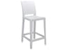 Kartell Outdoor One More Opaque White Resin Counter Stool  (Sold in 2)