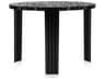 Kartell Outdoor T-table Opaque Black Resin High Round Coffee Table