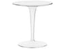 Kartell Outdoor Tip Top Transparent Crystal Resin Round Bistro Table