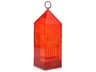 Kartell Outdoor Lantern Red Portable Lamp with Dimmer