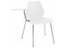 Kartell Maui Left Tablet Armchair in Zinc White  (Sold in 2)