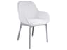 Kartell Clap Gray Upholstered Arm Dining Chair
