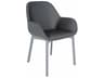 Kartell Clap Gray Arm Dining Chair
