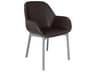 Kartell Clap Brown Arm Dining Chair