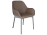 Kartell Clap Gray Arm Dining Chair