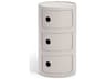 Kartell Componibili Bio Cream File Cabinet