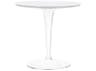 Kartell Tip Top Round Plastic White End Table