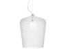 Kartell Kabuki Crystal Clear LED Drum Pendant