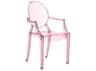 Kartell Lou Lou Ghost Child's Size Stackable Armchair in Pink
