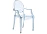 Kartell Lou Lou Ghost Child's Size Stackable Armchair in Light Blue
